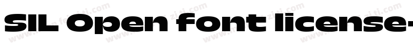 SIL Open font license字体转换